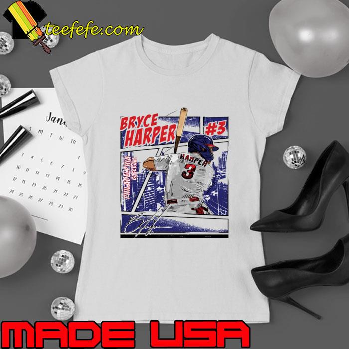Bryce Harper American professional baseball first baseman Philadelphia Comic T-Shirt