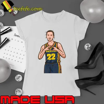 Caitlin Clark Heart Cartoon unanimous first-team All-American T-Shirt