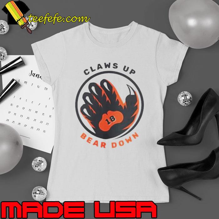Caleb Williams Chicago Bears claws up bear down s Ladies tee Caleb Williams Chicago Bears claws up bear down s Ladies tee