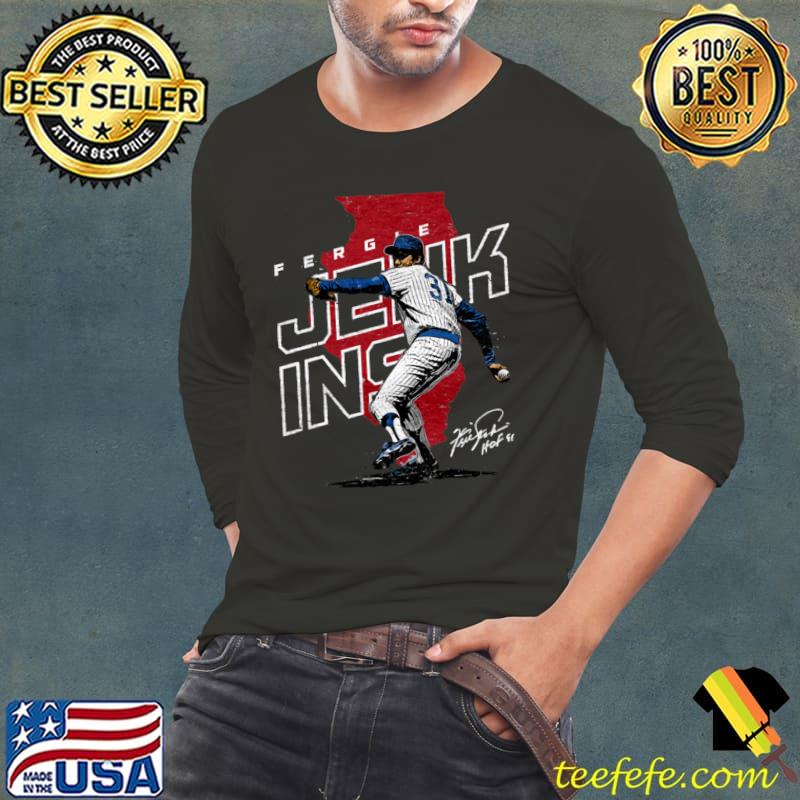Canadian former professional baseball pitcher fergie jenkins player map T-Shirt