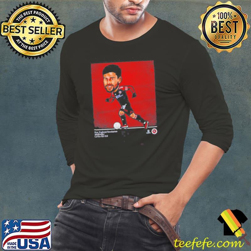 Carles Gil New England Revolution cartoon s Long Sleeve Tee Carles Gil New England Revolution cartoon s Long Sleeve Tee