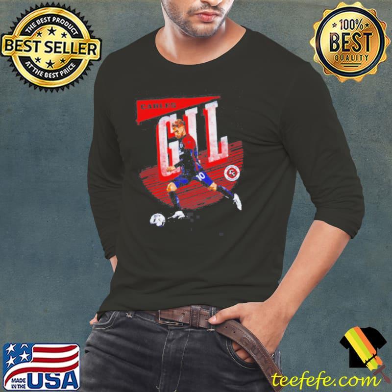 Carles Gil New England Revolution Highlight s Long Sleeve Tee Carles Gil New England Revolution Highlight s Long Sleeve Tee