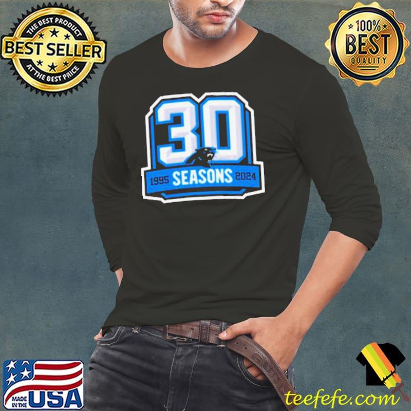 Carolina Panthers 30th Anniversary 1995-2024 Logo Shirt