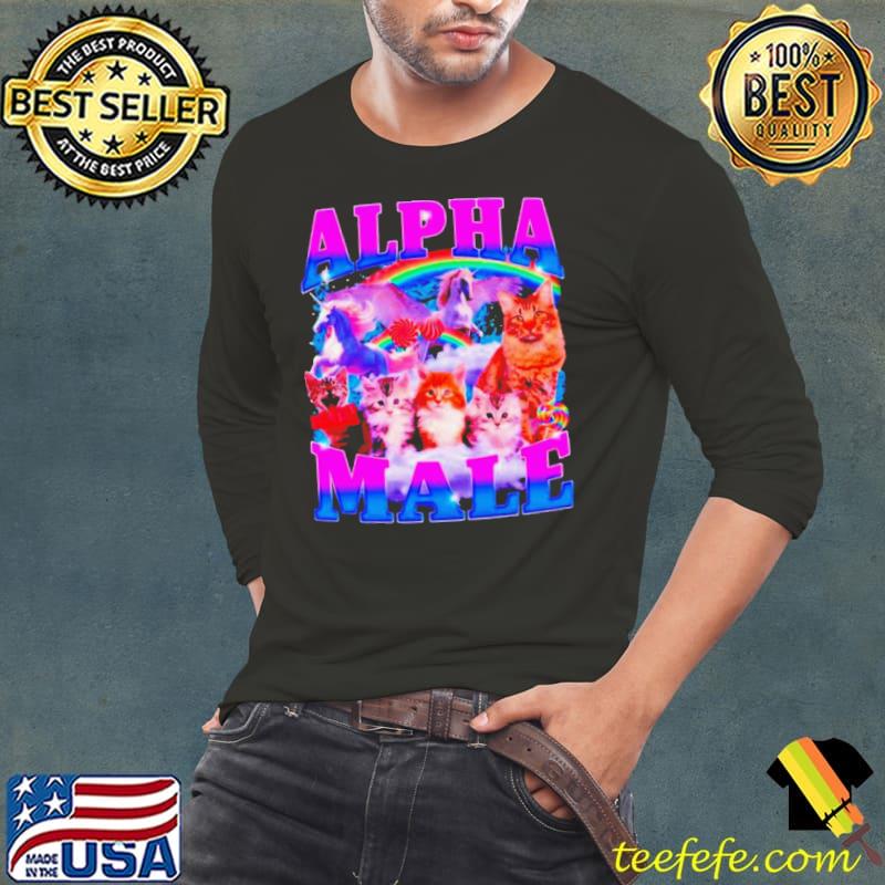 Cats and unicorns alpha male s Long Sleeve Tee Cats and unicorns alpha male s Long Sleeve Tee