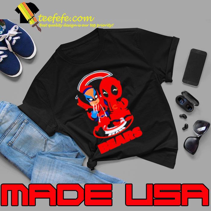 Chicago Bears Marvel Wolverine and Deadpool True Friends s Unisex Chicago Bears Marvel Wolverine and Deadpool True Friends s Unisex