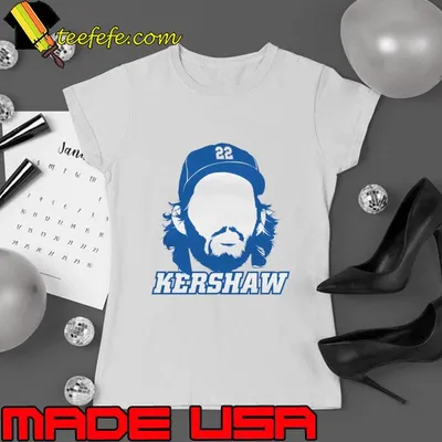 Clayton Kershaw Los Angeles D Silhouette American professional baseball pitcher T-Shirt