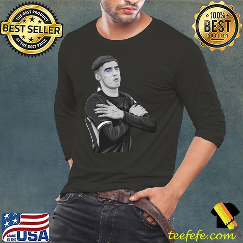 Cole Palmer Black and White Version English professional footballer T-Shirt Long Sleeve Tee Cole Palmer Black and White Version English professional footballer T-Shirt Long Sleeve Tee