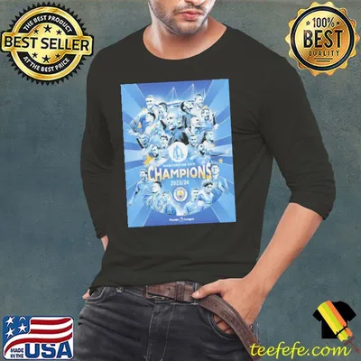 Congrats Manchester City Champions Premier League 2023-2024 Man City Champions Shirt