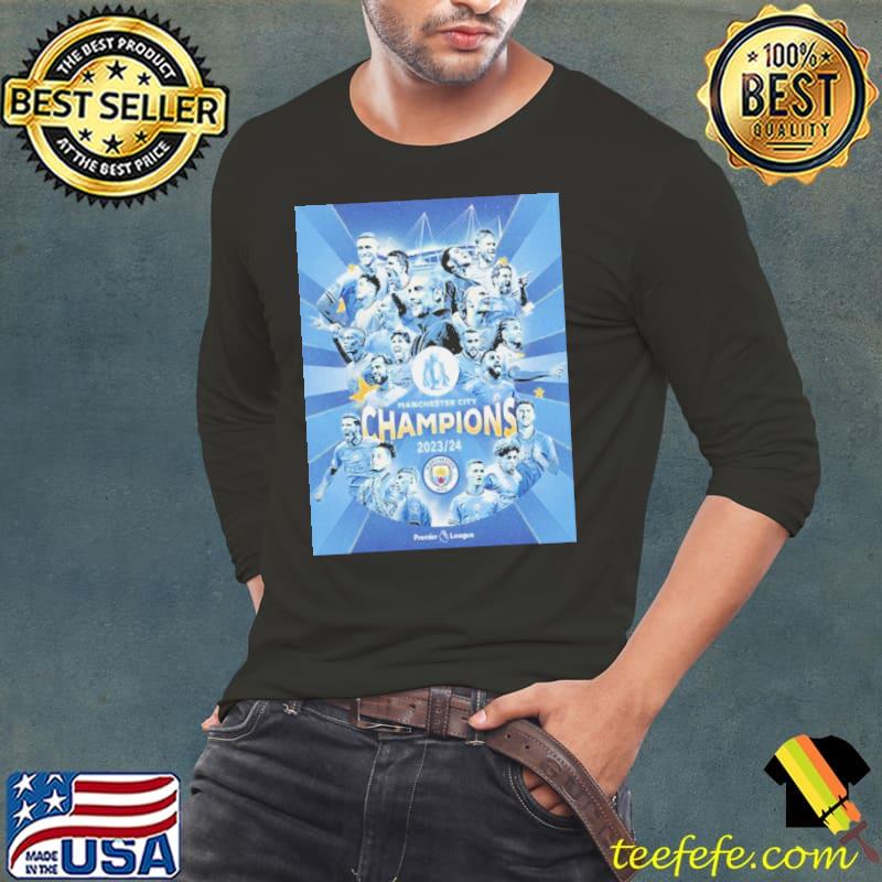 Congrats Manchester City Champions Premier League 2023-2024 Man City Champions Shirt