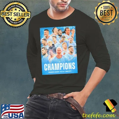 Congratulation Pep Guardiola With Manchester City Champions Premier League 2023-2024 Man City Champions 4 In A Row Shirt