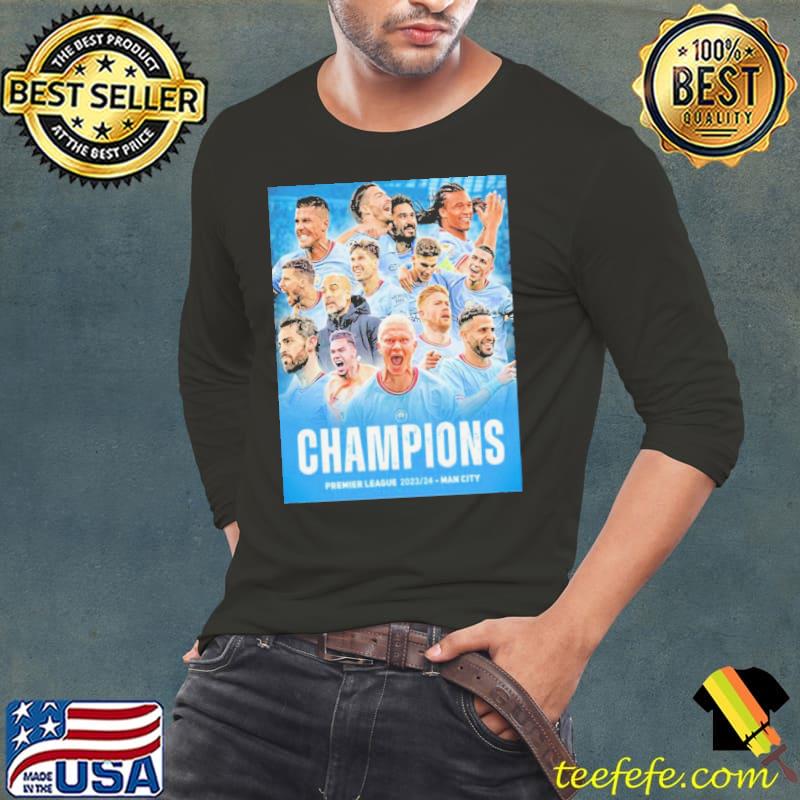 Congratulation Pep Guardiola With Manchester City Champions Premier League 2023-2024 Man City Champions 4 In A Row Shirt Congratulation Pep Guardiola With Manchester City Champions Premier League 2023-2024 Man City Champions 4 In A Row Shirt