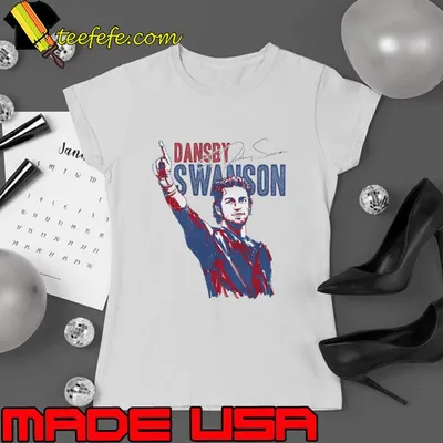 Dansby Swanson Atlanta Abstract American professional baseball shortstop T-Shirt