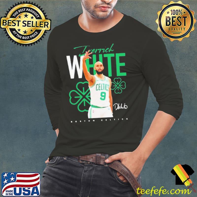 Derrick White Boston Celtics Signature s Long Sleeve Tee Derrick White Boston Celtics Signature s Long Sleeve Tee
