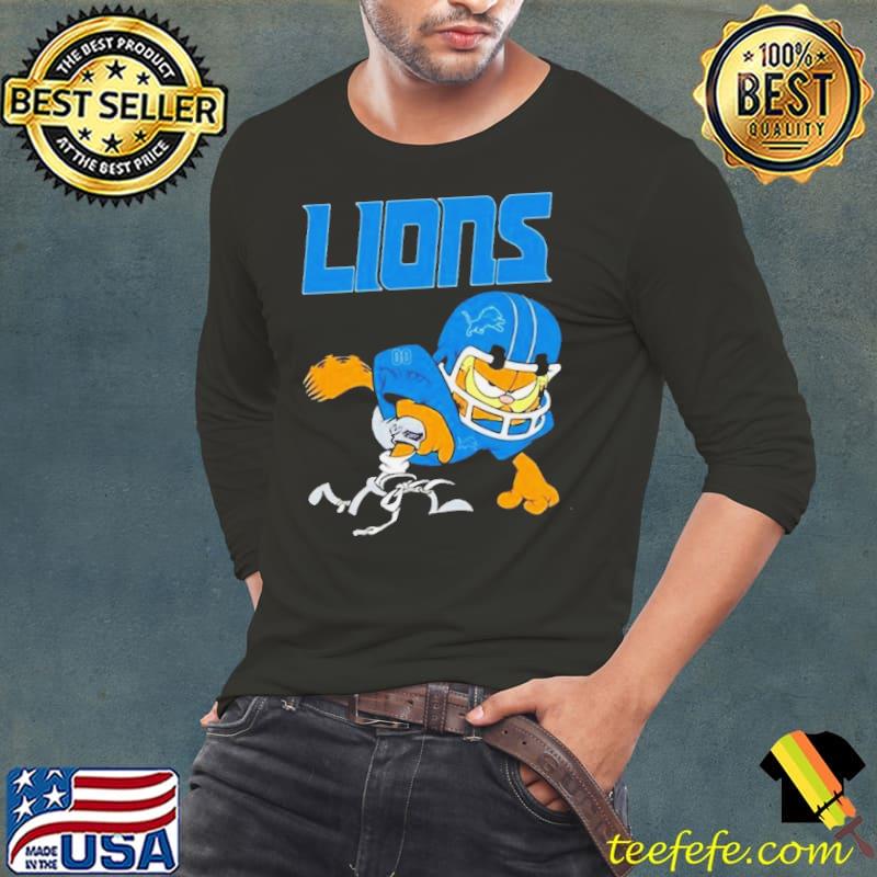 Detroit Lions Garfield Cat Grumpy Football Player 2024 s Long Sleeve Tee Detroit Lions Garfield Cat Grumpy Football Player 2024 s Long Sleeve Tee