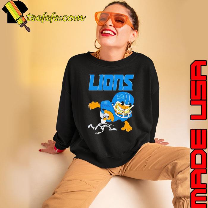 Detroit Lions Garfield Cat Grumpy Football Player 2024 shirt