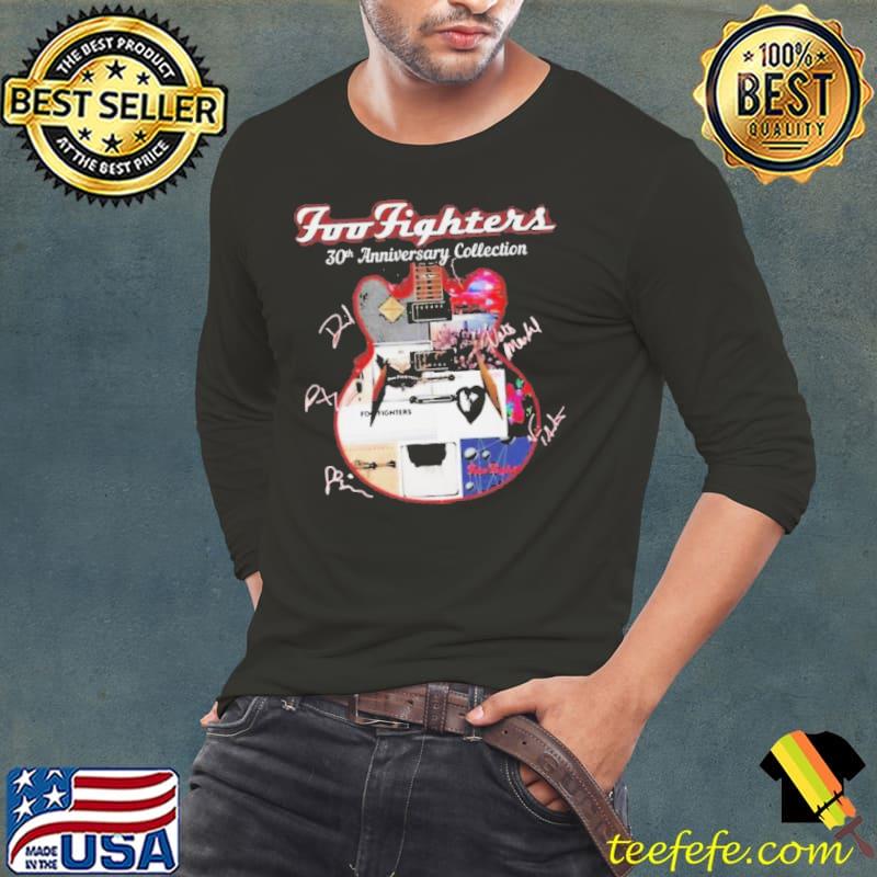 Foo Fighters 30th Anniversary Collection Fan Love Signatures Shirt Long Sleeve Tee Foo Fighters 30th Anniversary Collection Fan Love Signatures Shirt Long Sleeve Tee