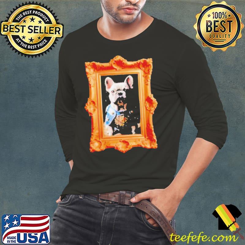 Framed Armored Grey French Bulldog s Long Sleeve Tee Framed Armored Grey French Bulldog s Long Sleeve Tee