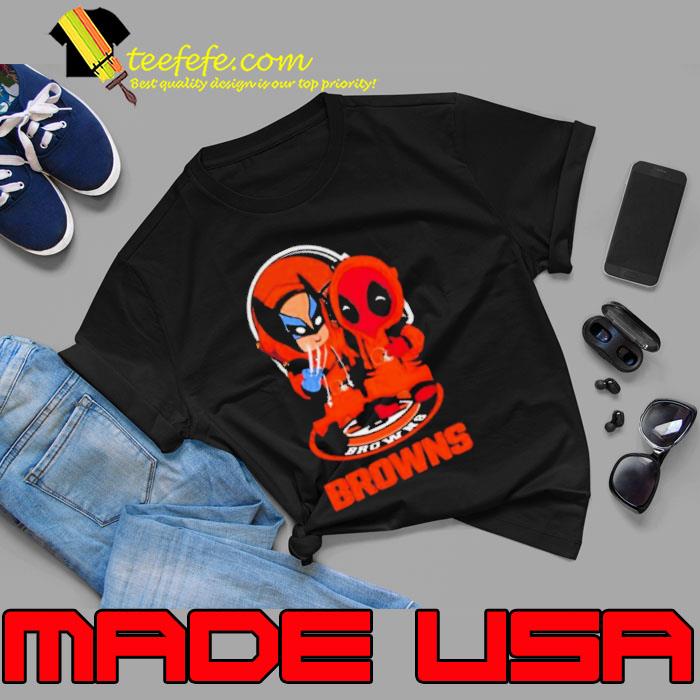Friends Marvel Deadpool Wolverine Cleveland Browns Shirt Unisex Friends Marvel Deadpool Wolverine Cleveland Browns Shirt Unisex