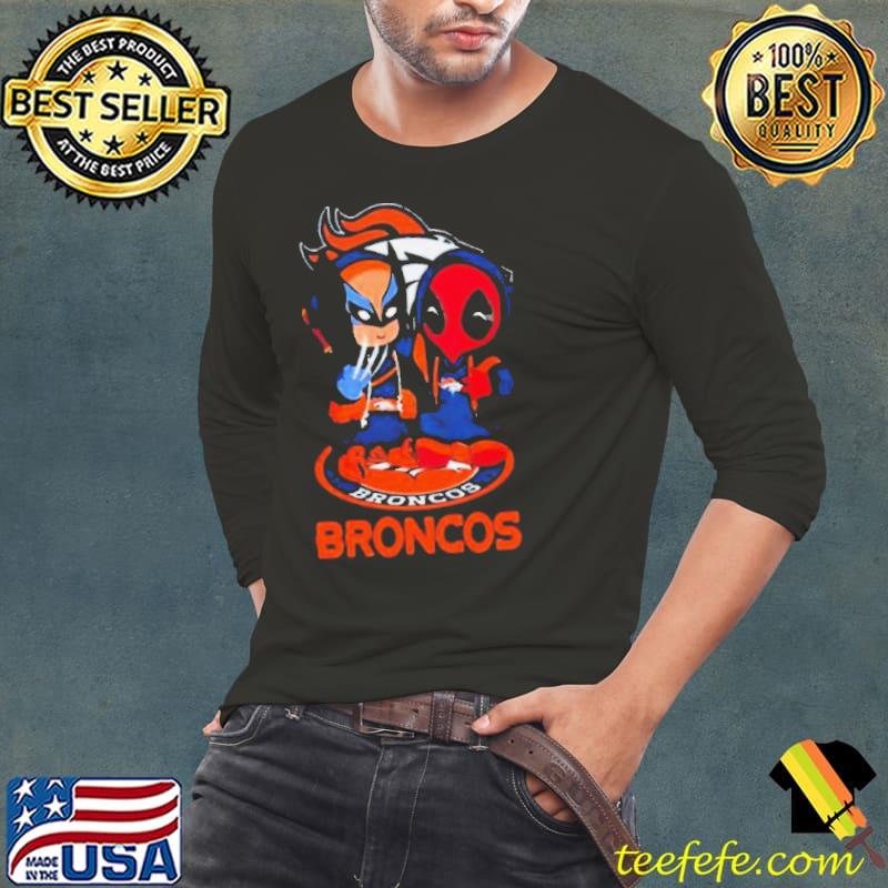 Friends Marvel Deadpool Wolverine Denver Broncos Shirt Long Sleeve Tee Friends Marvel Deadpool Wolverine Denver Broncos Shirt Long Sleeve Tee