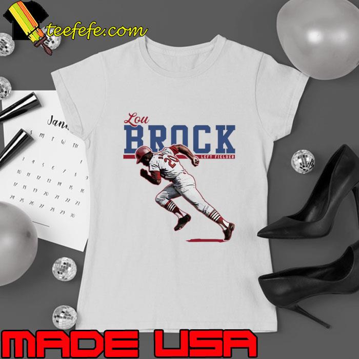 Funny lou Brock St. Louis Play American professional baseball left fielder T-Shirt Funny lou Brock St. Louis Play American professional baseball left fielder T-Shirt