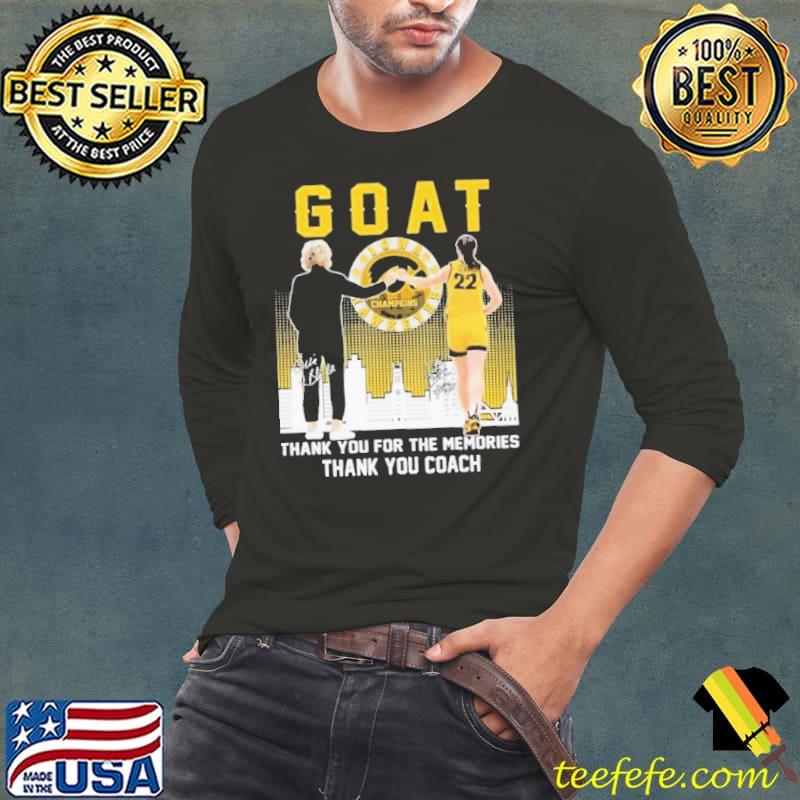 GOAT Lisa Bluder Thank You For The Memories Thank You Coach Shirt Long Sleeve Tee GOAT Lisa Bluder Thank You For The Memories Thank You Coach Shirt Long Sleeve Tee