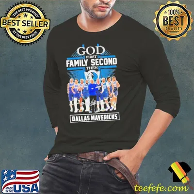 God First Family Second Then Dallas Mavericks 2024 Western Conference Finals Signatures Shirt