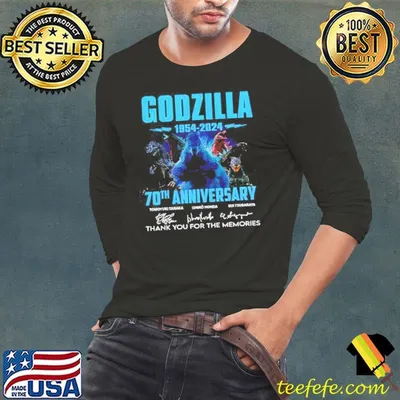 Godzilla 1954 – 2024 70th Anniversary Thank You For The Memories T-Shirt