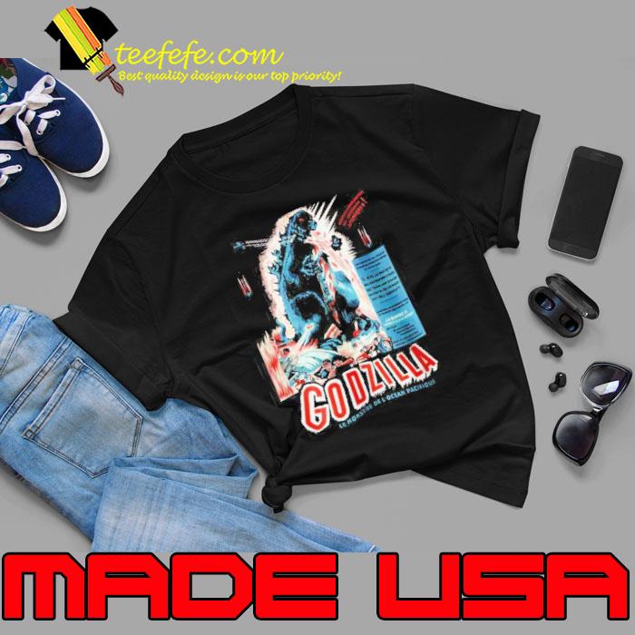 Godzilla French Movie Poster Shirt Unisex Godzilla French Movie Poster Shirt Unisex