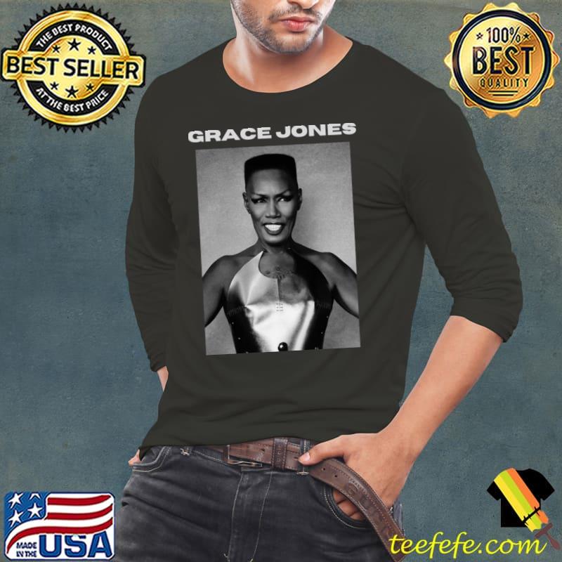 Grace Jones Jamaican singer songwriter model and actress T-Shirt Long Sleeve Tee Grace Jones Jamaican singer songwriter model and actress T-Shirt Long Sleeve Tee