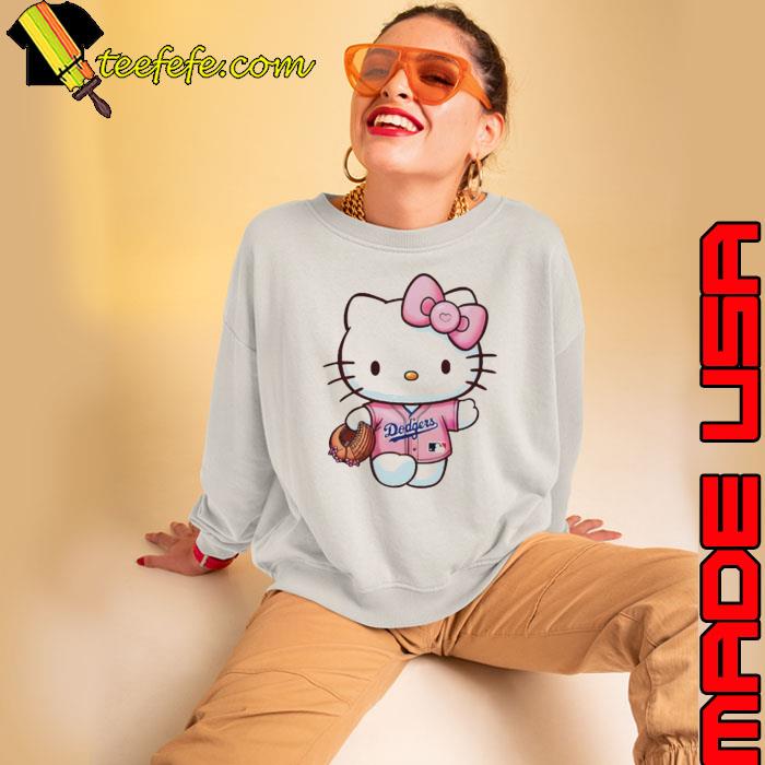 Groovy Kitty Dodger Baseball s Sweatshirt Groovy Kitty Dodger Baseball s Sweatshirt