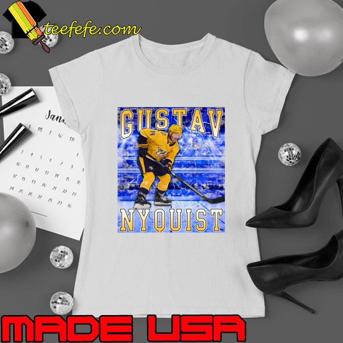Gustav Nyquist Swedish professional ice hockey forward for the Nashville Predators T-Shirt Gustav Nyquist Swedish professional ice hockey forward for the Nashville Predators T-Shirt