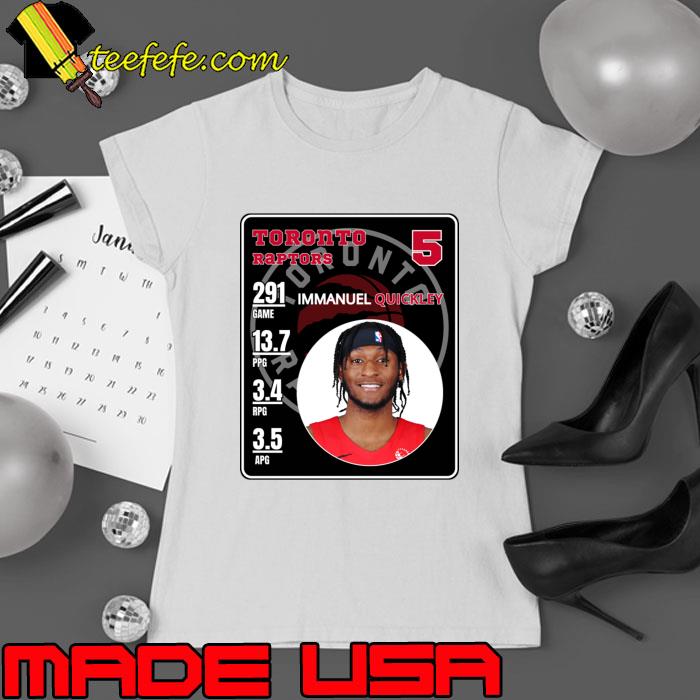 Immanuel Quickley American professional basketball player for Toronto Raptors T-Shirt Immanuel Quickley American professional basketball player for Toronto Raptors T-Shirt