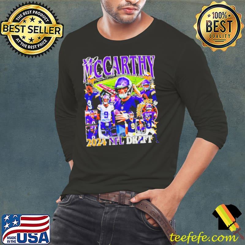 J.J. McCarthy Minnesota Vikings 2024 NFL Draft s Long Sleeve Tee J.J. McCarthy Minnesota Vikings 2024 NFL Draft s Long Sleeve Tee