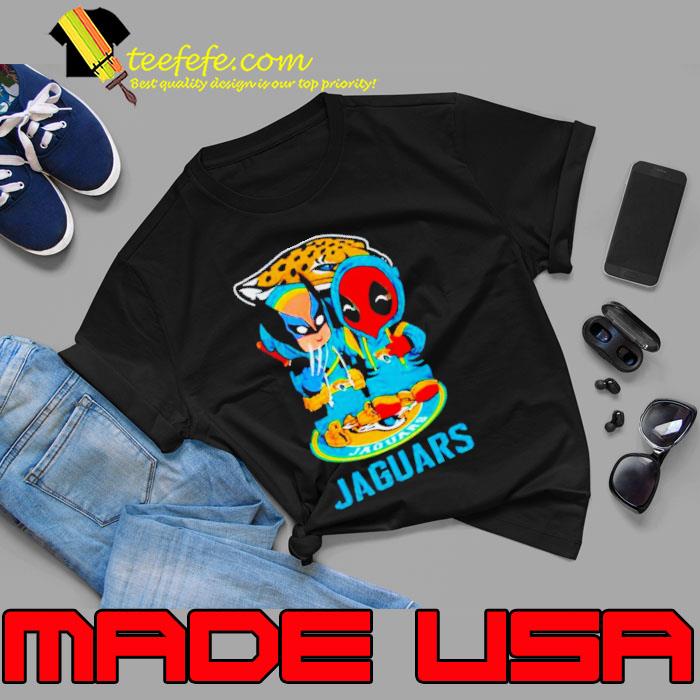 Jacksonville Jaguars Marvel Wolverine and Deadpool True friends s Unisex Jacksonville Jaguars Marvel Wolverine and Deadpool True friends s Unisex