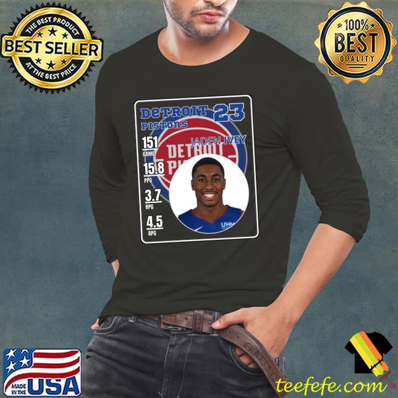 Jaden Ivey American professional basketball player for Detroit Pistons T-Shirt Long Sleeve Tee Jaden Ivey American professional basketball player for Detroit Pistons T-Shirt Long Sleeve Tee