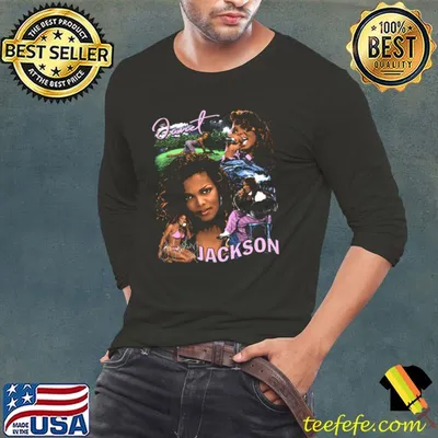 Janet Jackson Retro American singer songwriter actress and dancer T-Shirt