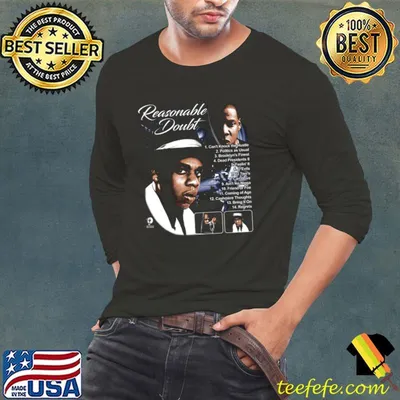 Jay-Z Reasonable Doubt List American rapper T-Shirt