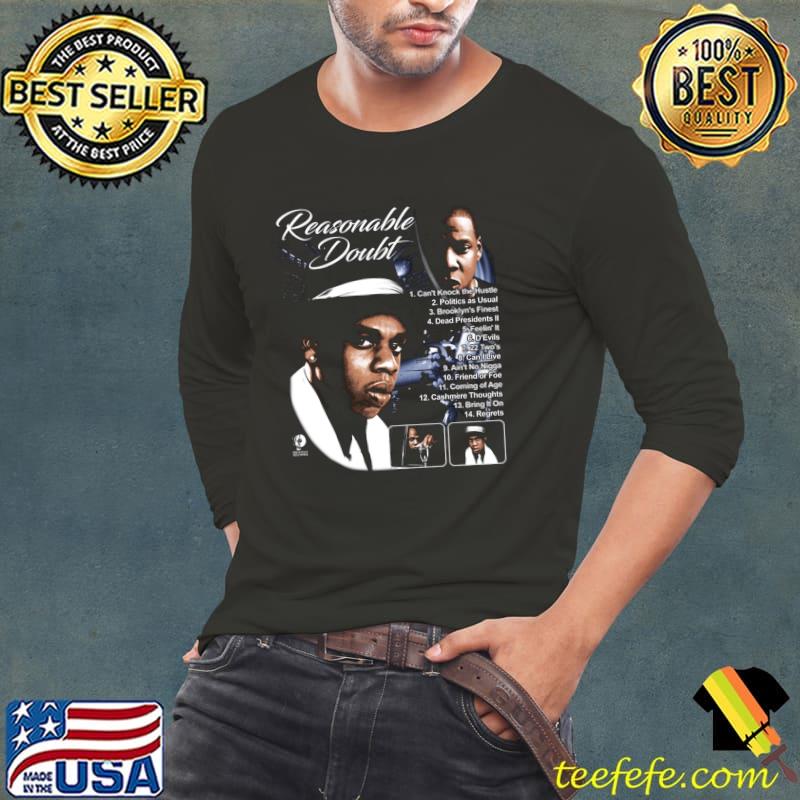 Jay-Z Reasonable Doubt List American rapper T-Shirt Jay-Z Reasonable Doubt List American rapper T-Shirt