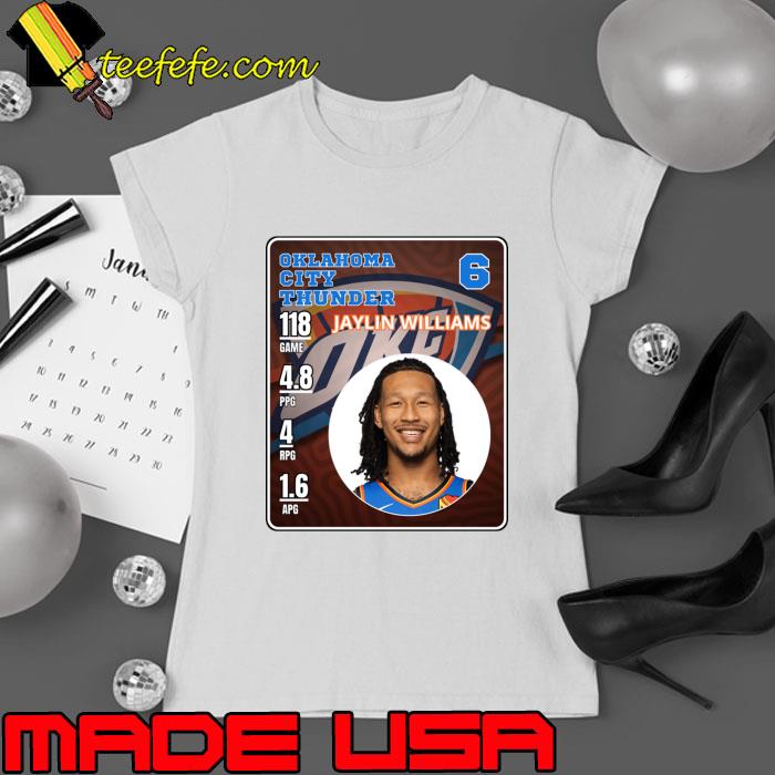 Jaylin Williams American professional basketball Oklahoma City Thunder T-Shirt Ladies tee Jaylin Williams American professional basketball Oklahoma City Thunder T-Shirt Ladies tee