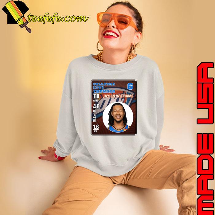 Jaylin Williams American professional basketball Oklahoma City Thunder T-Shirt Sweatshirt Jaylin Williams American professional basketball Oklahoma City Thunder T-Shirt Sweatshirt