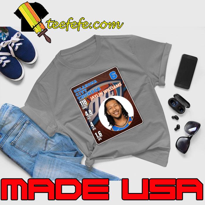 Jaylin Williams American professional basketball Oklahoma City Thunder T-Shirt Jaylin Williams American professional basketball Oklahoma City Thunder T-Shirt