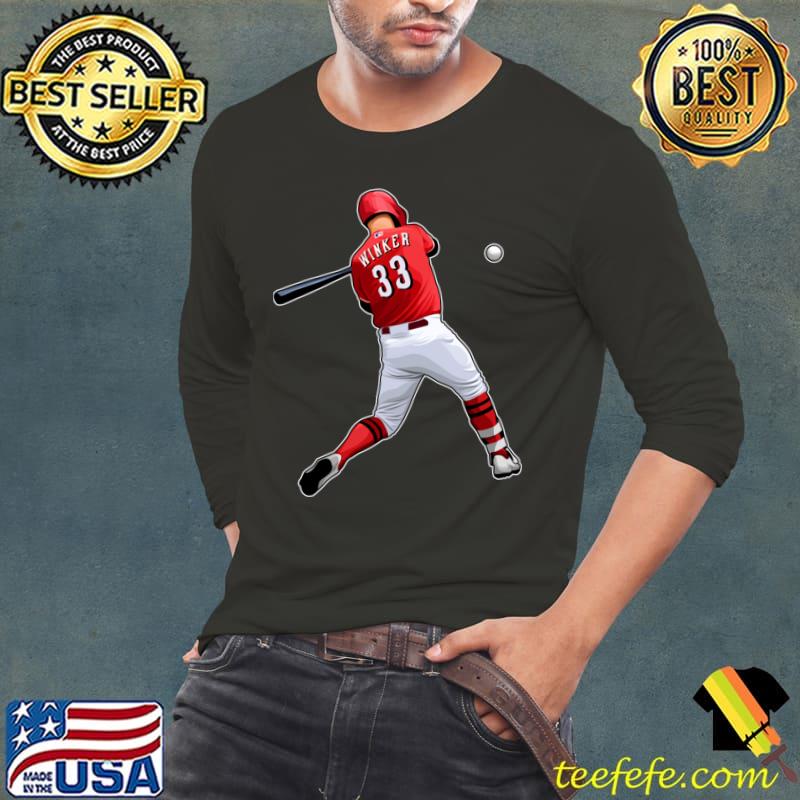 Jesse Winker #33 Strikes American professional baseball outfielder and designated T-Shirt