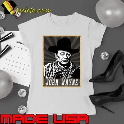 John Wayne an American actor who became a popular icon T-Shirt