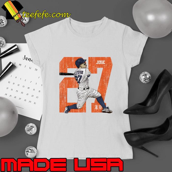 Jose Altuve Venezuelan professional baseball second baseman Houston Sketch T-Shirt Ladies tee Jose Altuve Venezuelan professional baseball second baseman Houston Sketch T-Shirt Ladies tee