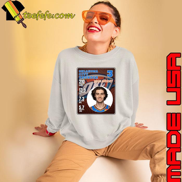 Josh Giddey Australian professional basketball player Oklahoma City Thunder T-Shirt Sweatshirt Josh Giddey Australian professional basketball player Oklahoma City Thunder T-Shirt Sweatshirt