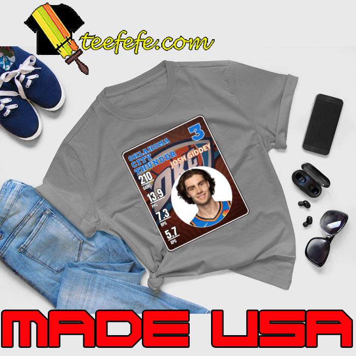 Josh Giddey Australian professional basketball player Oklahoma City Thunder T-Shirt Josh Giddey Australian professional basketball player Oklahoma City Thunder T-Shirt
