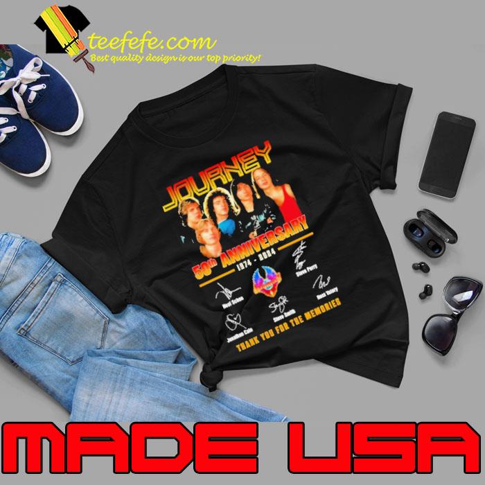 Journey 50th Anniversary 1974-2024 Thank You For The Memories Signature Shirt Unisex Journey 50th Anniversary 1974-2024 Thank You For The Memories Signature Shirt Unisex