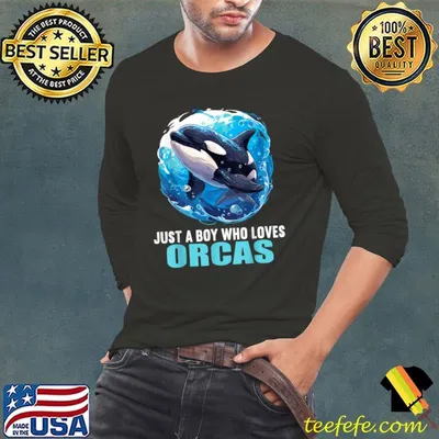 Just a Boy who loves Orcas Orca T-Shirt