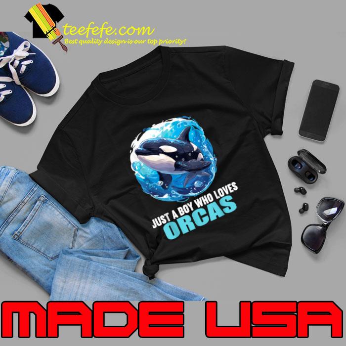 Just a Boy who loves Orcas Orca T-Shirt Unisex Just a Boy who loves Orcas Orca T-Shirt Unisex