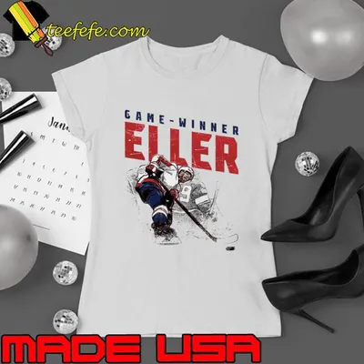 Lars Eller Danish professional ice hockey player New Jersey Game Winner T-Shirt